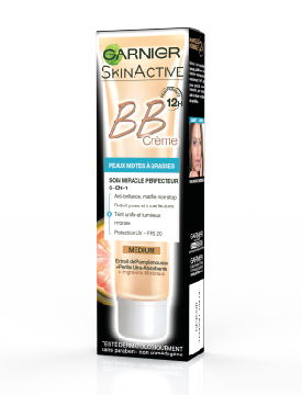 BB Crème, Peaux mixtes à grasses Medium - soin du visage - Garnier